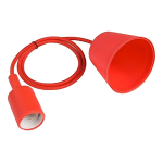 Colgantes Moderno Silicona Cable Textil 1mt Apto Led Vintage - Imagen 38