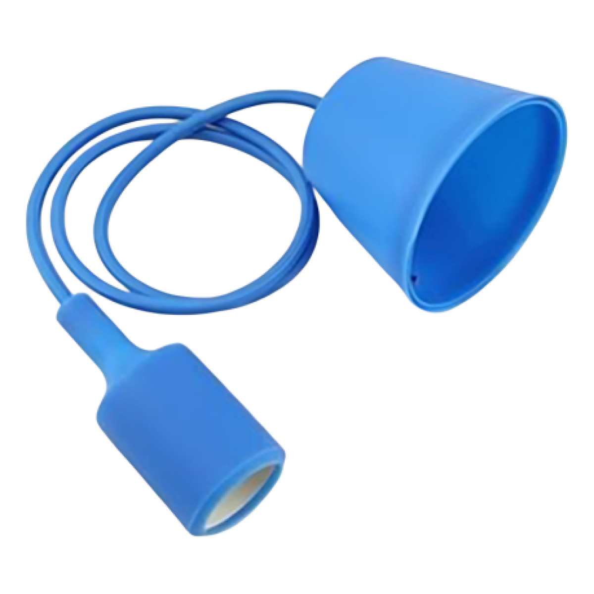 Colgantes Moderno Silicona Cable Textil 1mt Apto Led Vintage - Imagen 13