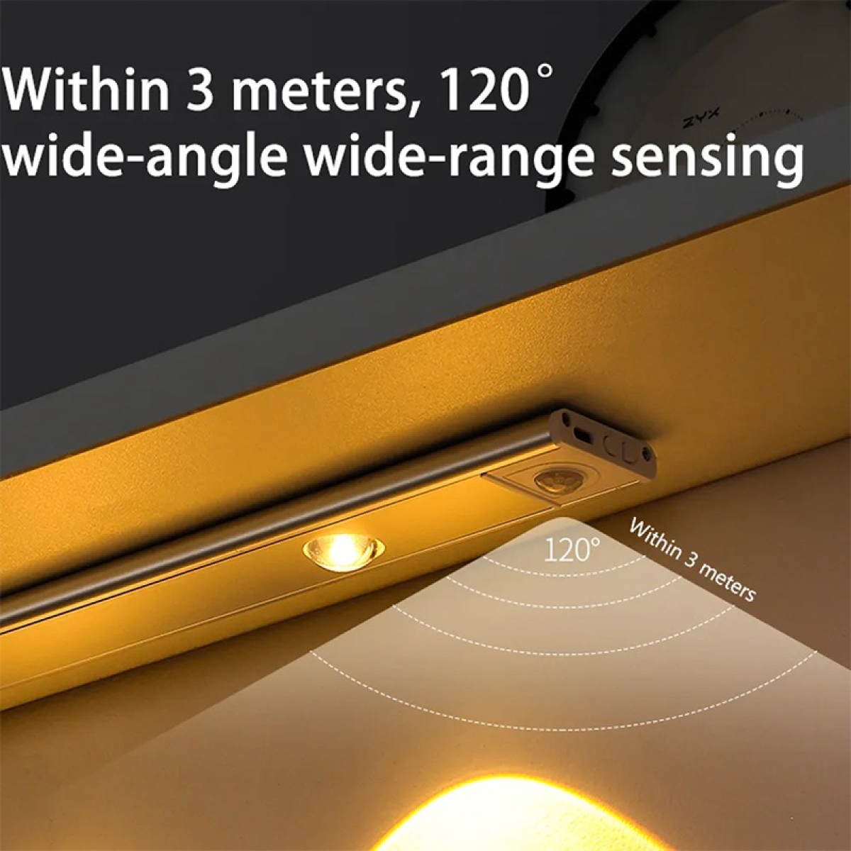 Tira De Luz Led Rígida Recargable Usb Regulable - 80cm - Imagen 3