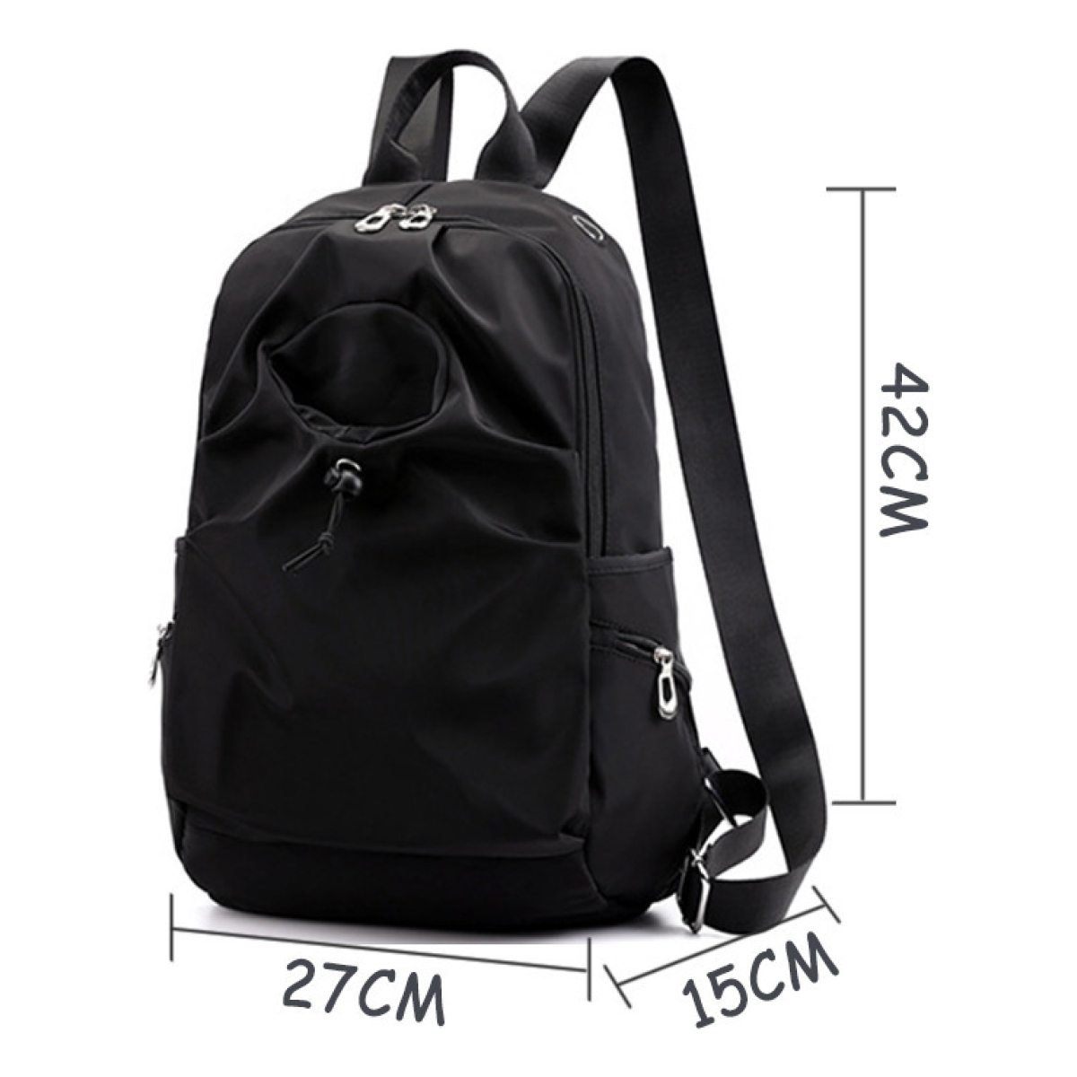 Mochila Escolar Viaje Ligera Con Bolsillo Exteriores - Imagen 7
