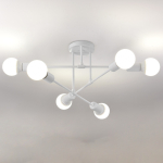 Lampara Colgante 6 Luces Araña Artefacto Iluminación Nordico - Imagen 7