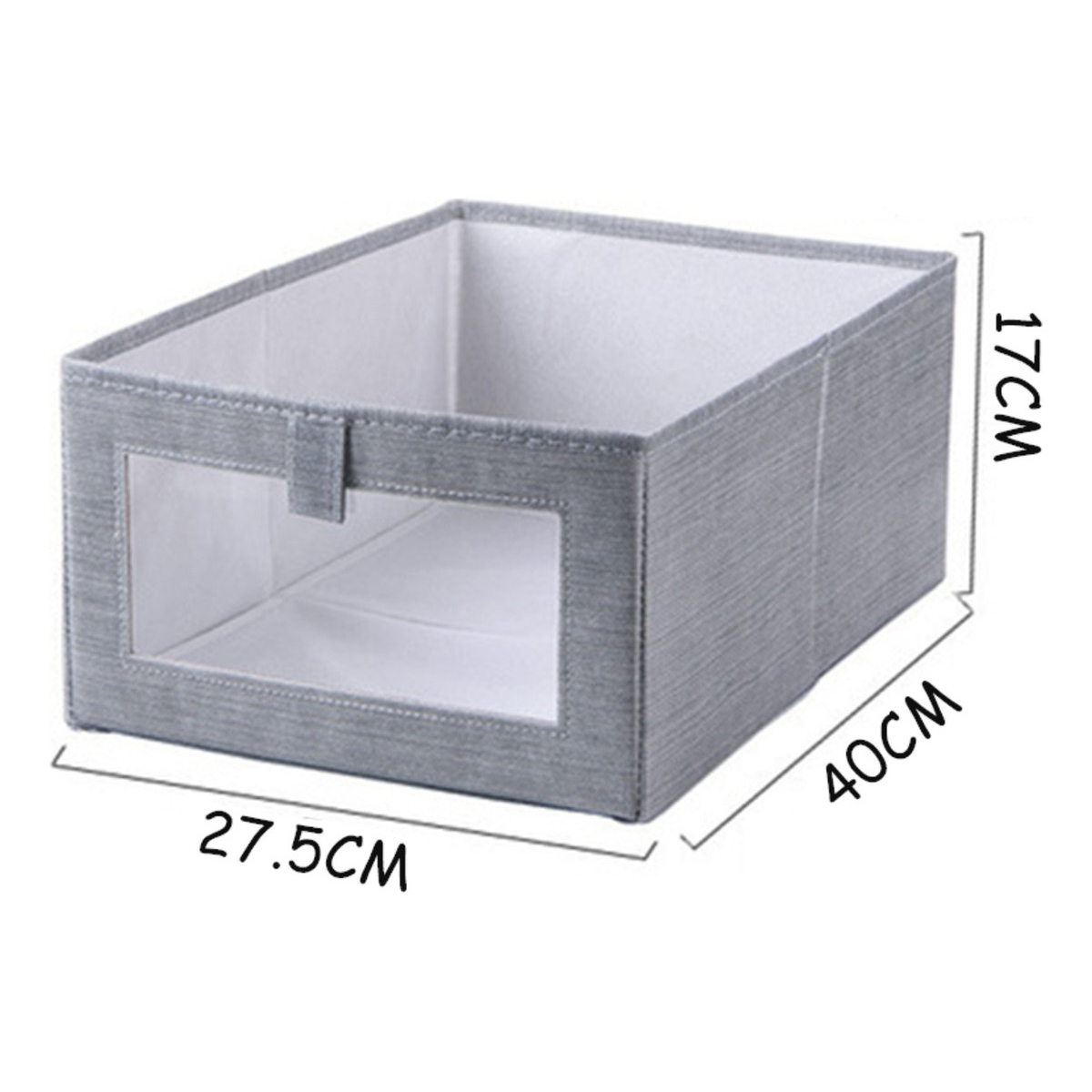 Caja Organizadora Ropa Con Ventana Grande 40x27.5x17 Cm - Imagen 2