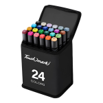 Set De 24 Marcadores Doble Punta En Caja