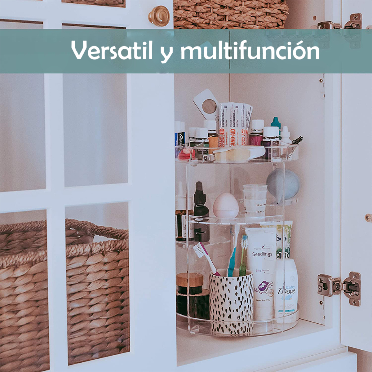 Organizador De Cosmeticos Glam Caddy - Maquillaje Giratorio - Imagen 10