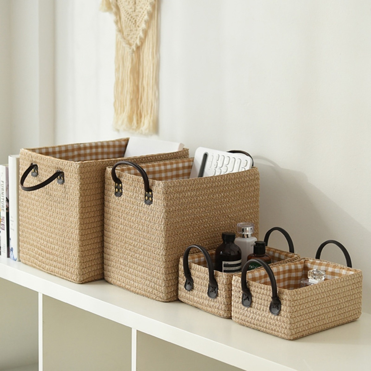 Caja Decorativa Organizadora Con Asas Plegable - Grande - Imagen 7