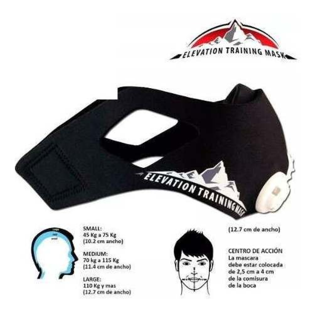 Mascara De Entrenamiento Training Mask 2.0 Elevation Ilumina - Imagen 3