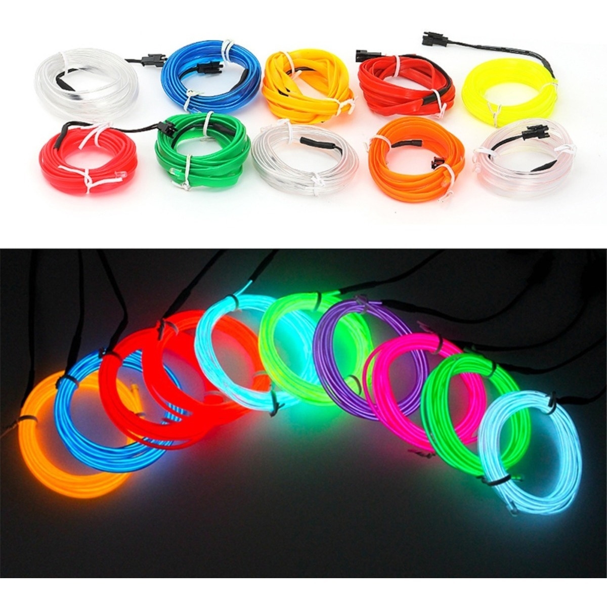 Luz Led Neon Decoracion Cotillon Fiestas Ropa Auto 2 Metros - Imagen 27