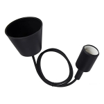 Colgantes Moderno Silicona Cable Textil 1mt Apto Led Vintage