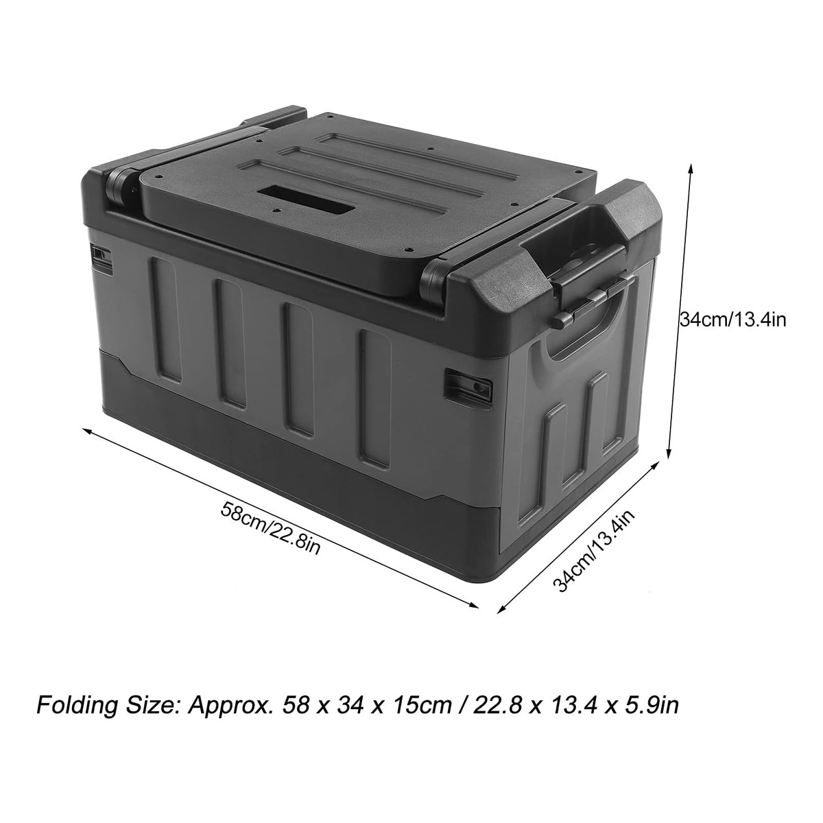 Caja Silla Almacenamiento Pesca Automóvil Camping Plegable - Imagen 11