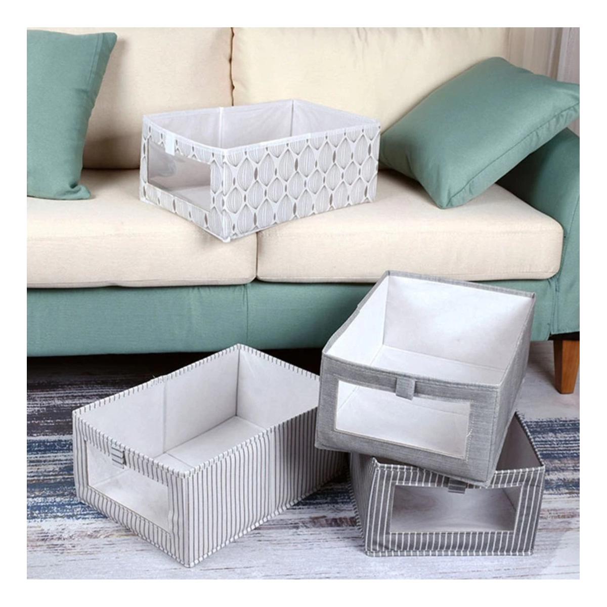Caja Organizadora Ropa Con Ventana Grande 40x27.5x17 Cm - Imagen 5