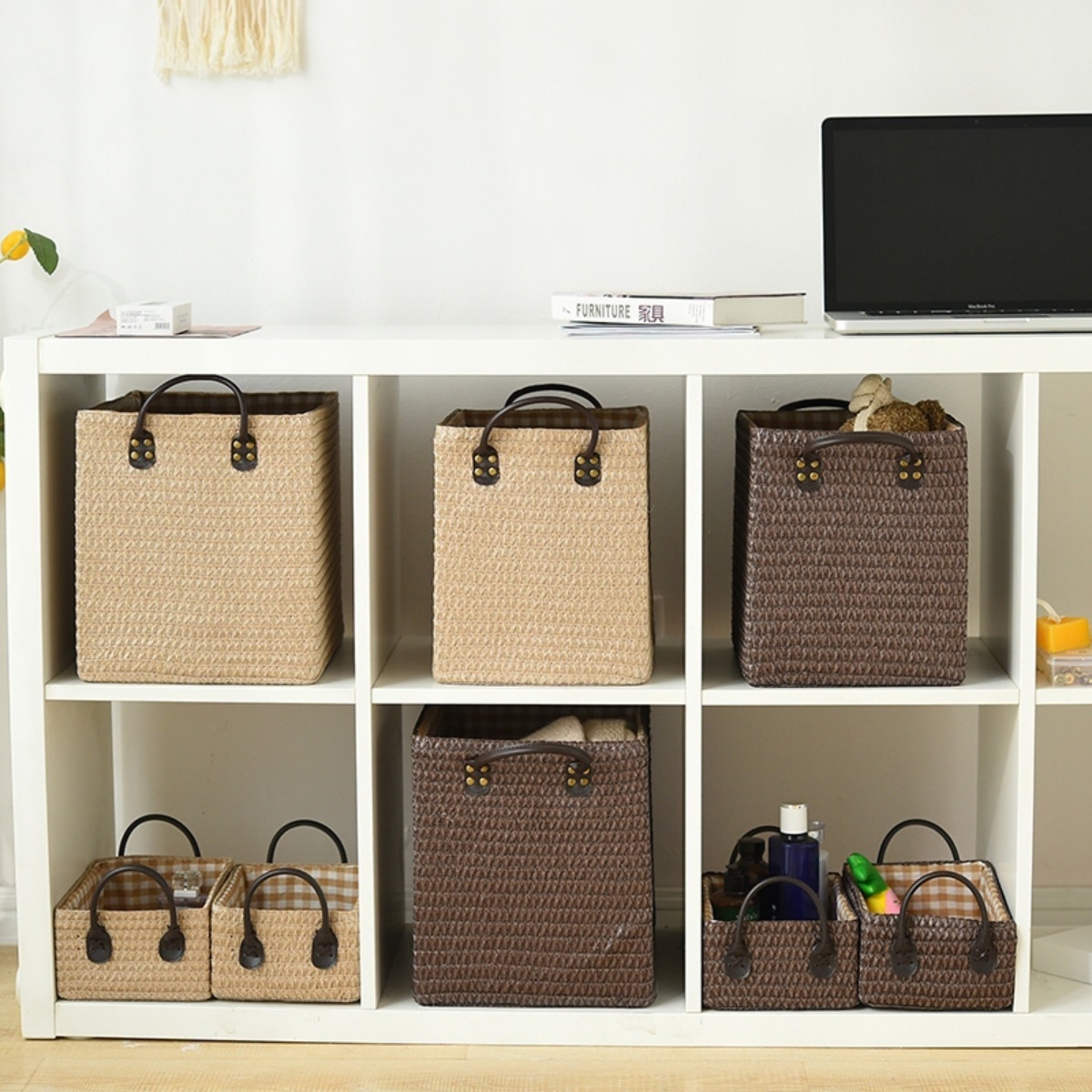 Caja Decorativa Organizadora Con Asas Plegable - Grande - Imagen 13