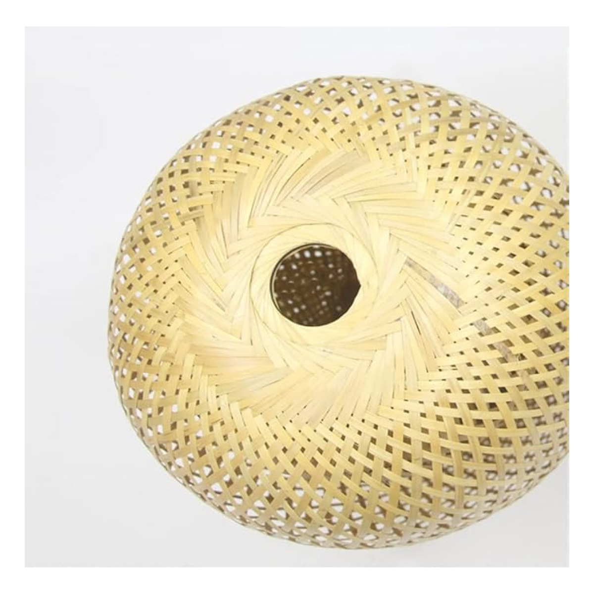 Lampara Colgante De Techo Bambu 26cm X 19cm - Imagen 4