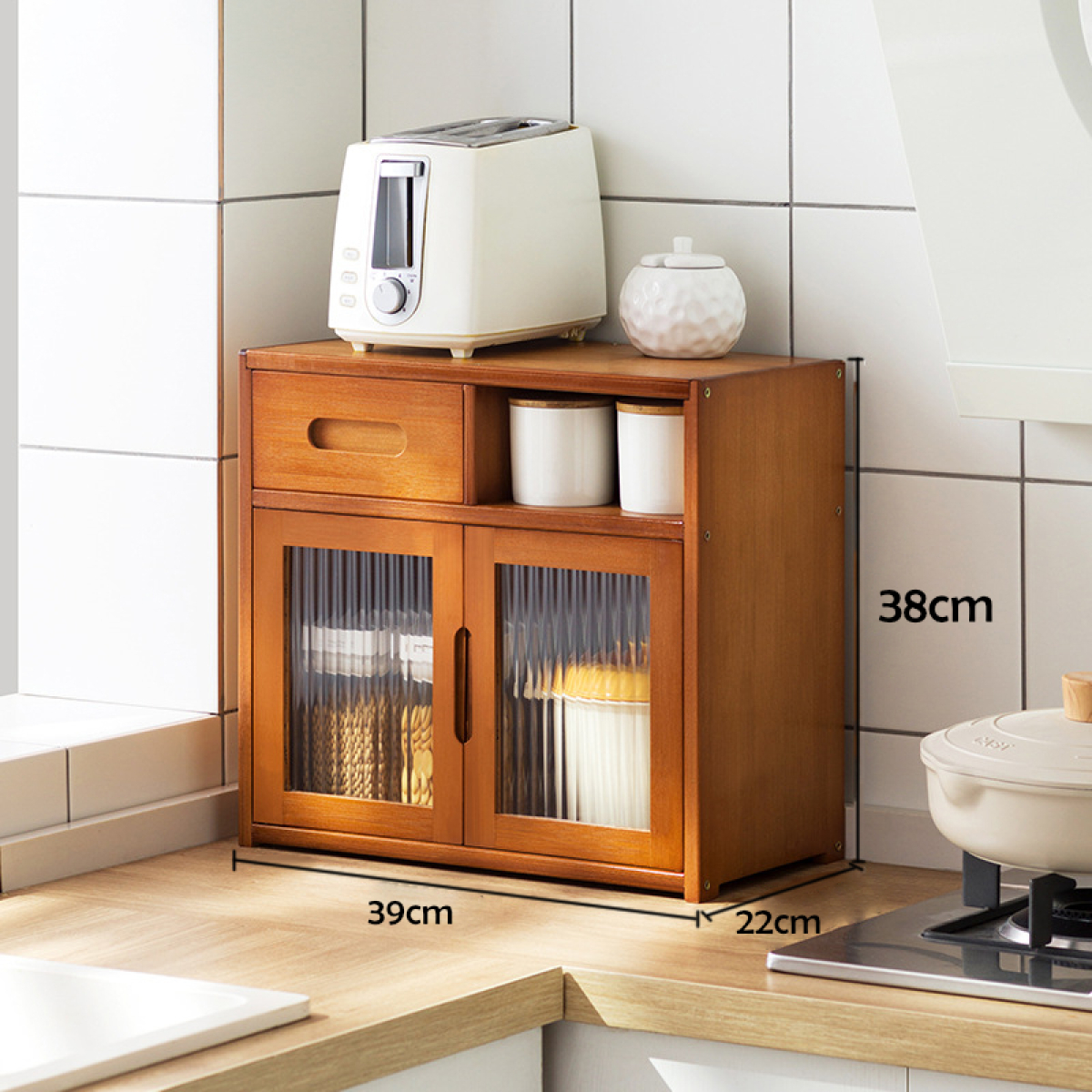 Gabinete Alacena Para Cocina Mueble Organizador Con Puertas - Imagen 6
