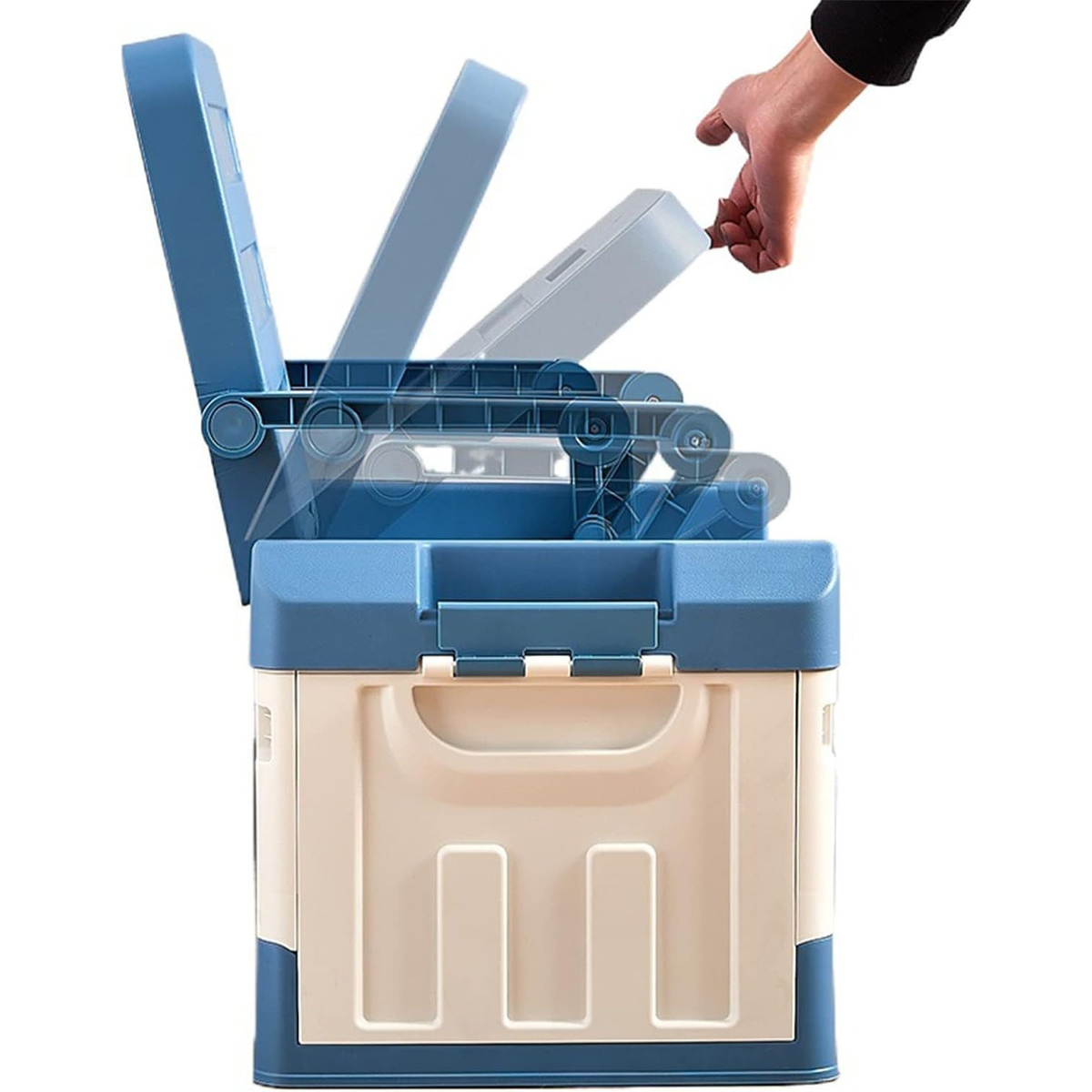 Caja Silla Almacenamiento Pesca Automóvil Camping Plegable - Imagen 8