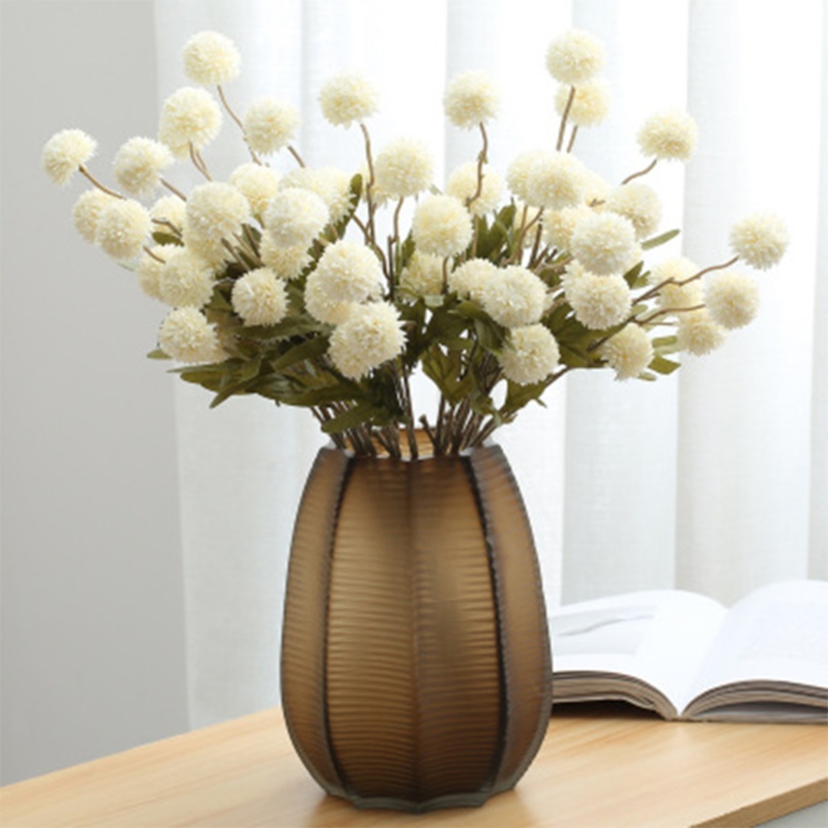 Flores Artificiales Decorativas Varilla Diente De Leon - Imagen 11