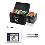 Set De 80 Marcadores Doble Punta En Caja - Imagen 2