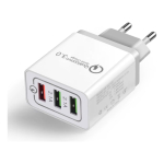 Adaptador Cargador 3 Puertos Usb Carga Rápida Qc 3.0 Fast - Imagen 7