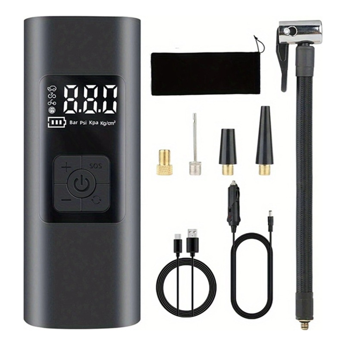 Inflador Inalambrico Digital Con Sensor De Presion - Imagen 1