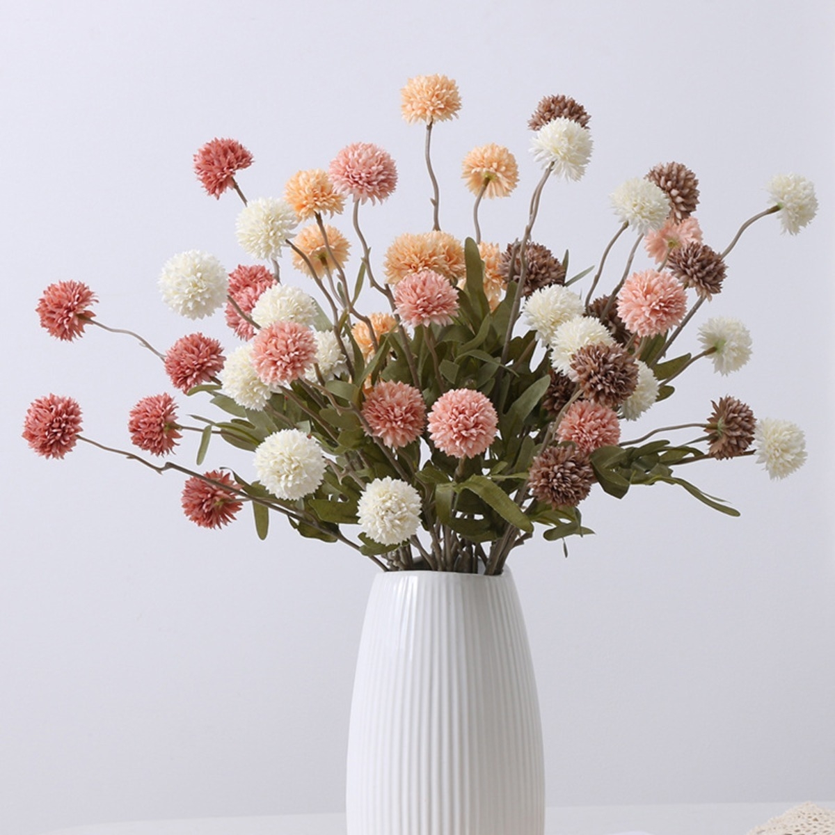 Flores Artificiales Decorativas Varilla Diente De Leon - Imagen 24