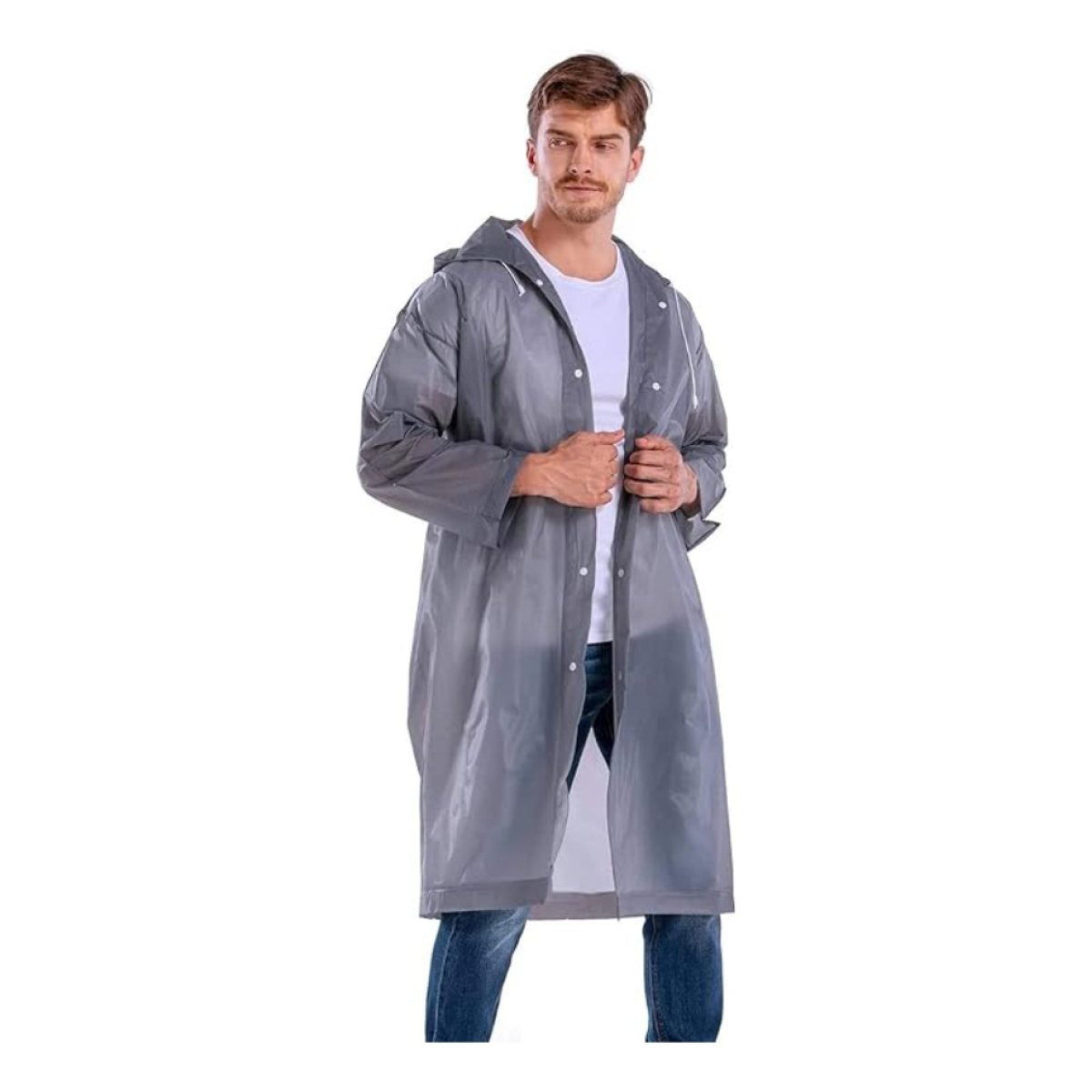 Pilot Botones Chubasquero Para Lluvia Capucha Impermeable - Imagen 8