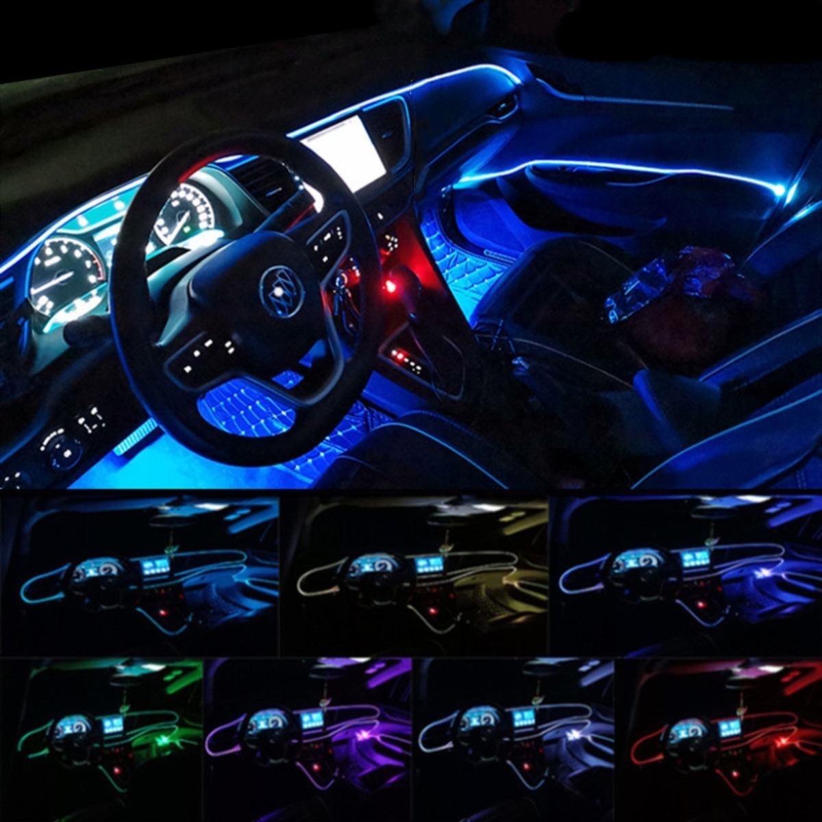 Luz Led Neon Decoracion Cotillon Fiestas Ropa Auto 2 Metros - Imagen 21