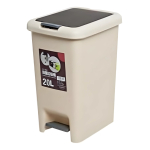 Papelera De Cocina Cesto Tacho De Basura Doble Tapa 20 L