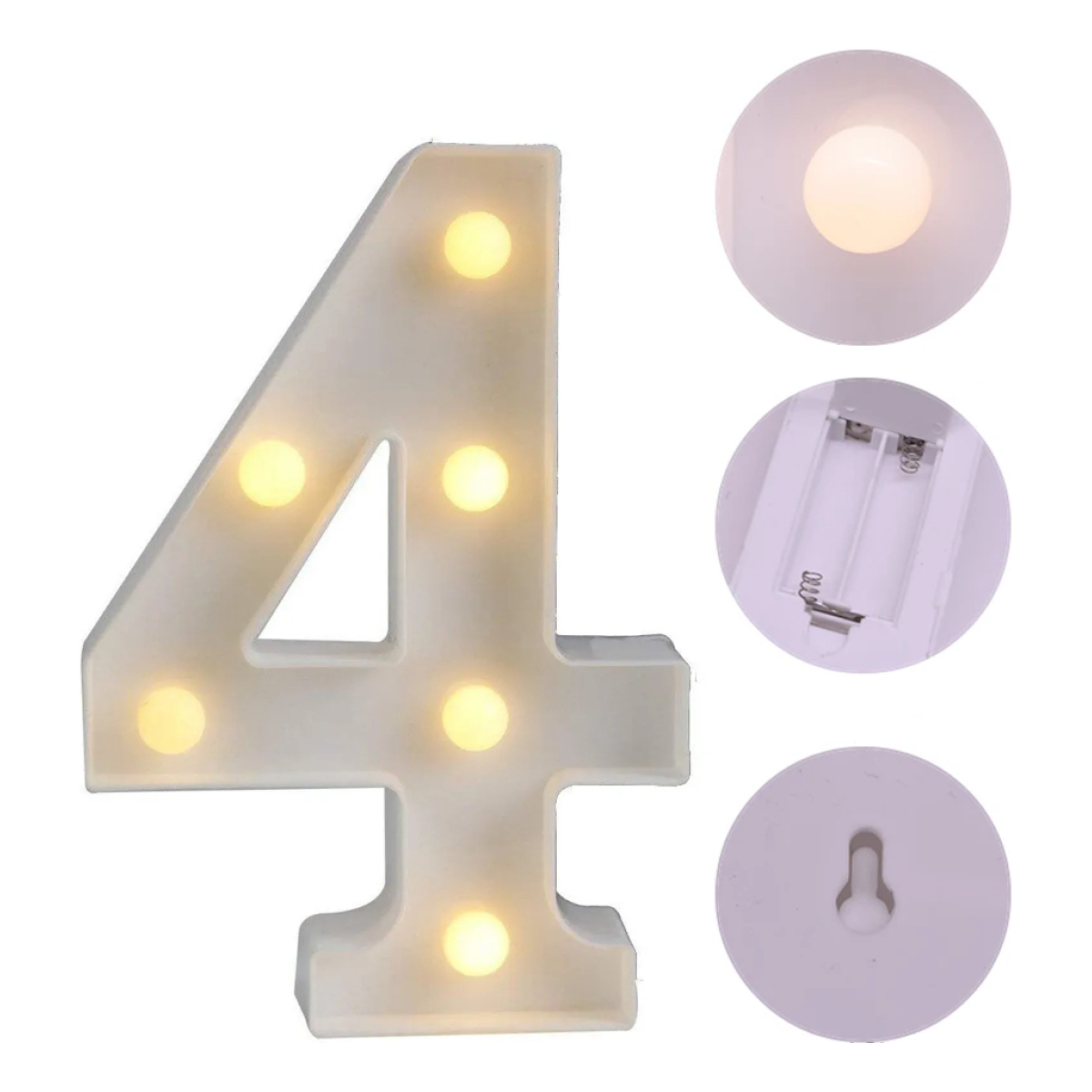 Numeros Luces Led Light Decoración Fiestas, Cumpleaños - Imagen 11