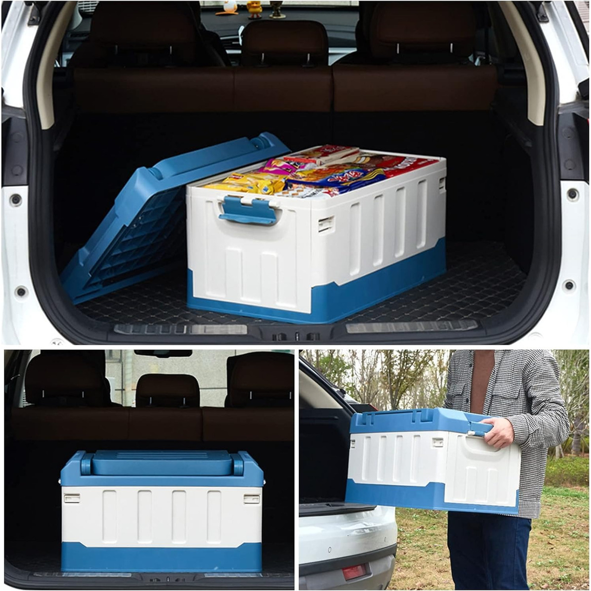 Caja Silla Almacenamiento Pesca Automóvil Camping Plegable - Imagen 5