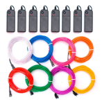 Luz Led Neon Decoracion Cotillon Fiestas Ropa Auto 2 Metros - Imagen 32