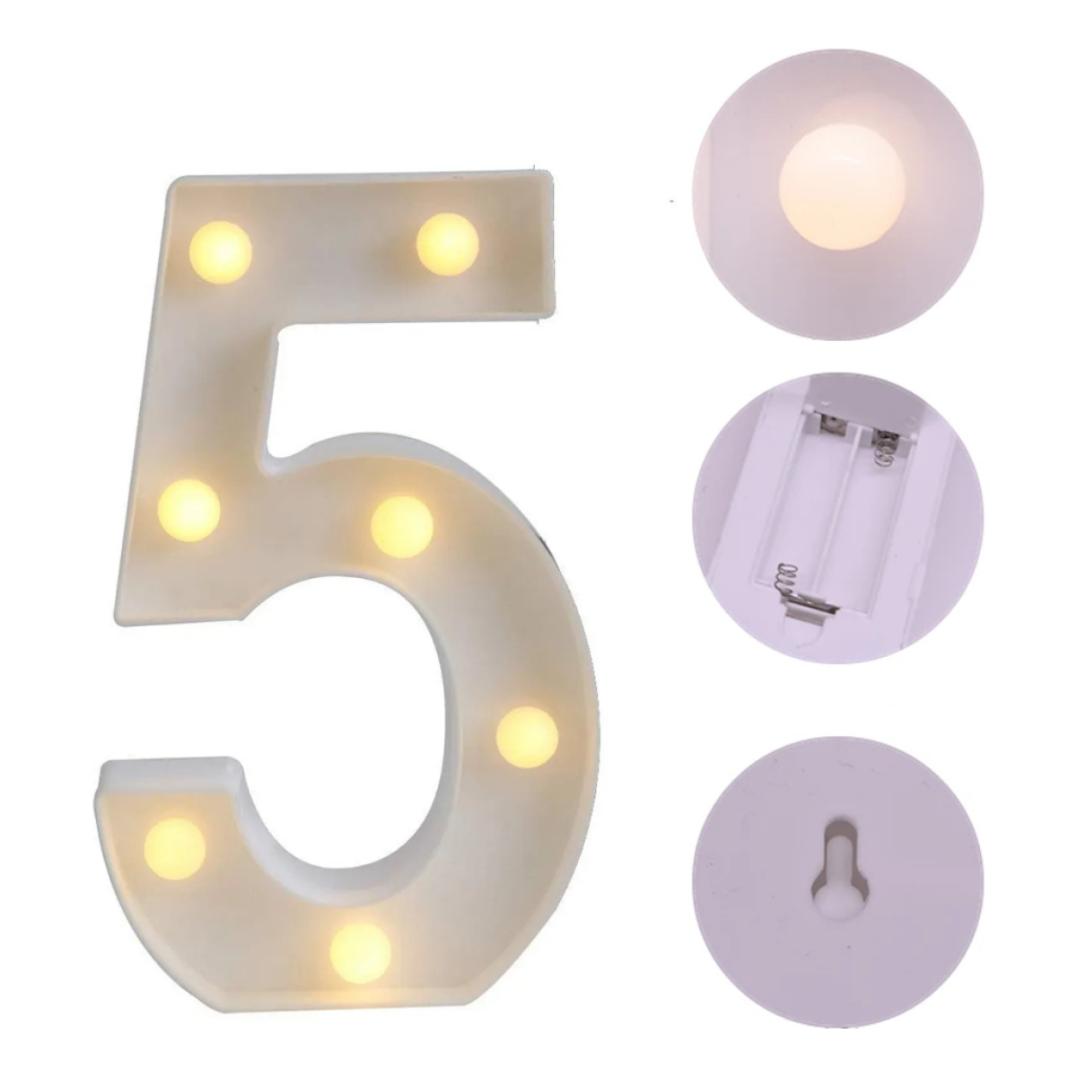 Numeros Luces Led Light Decoración Fiestas, Cumpleaños - Imagen 14