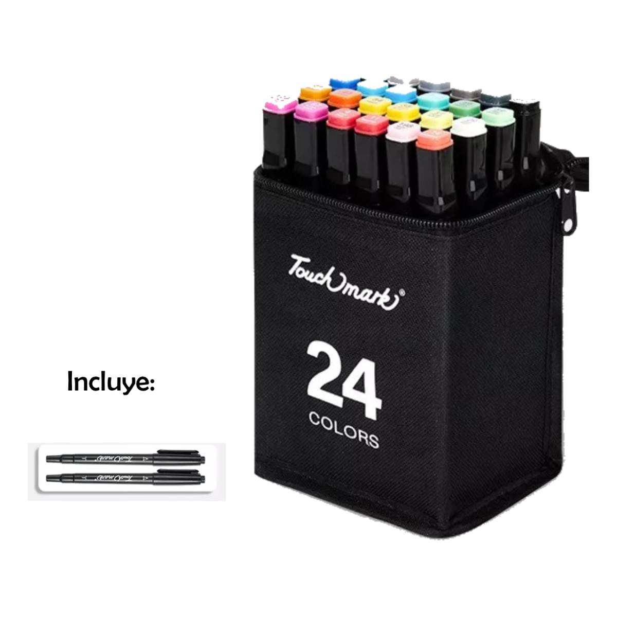 Set De 24 Marcadores Doble Punta En Caja - Imagen 2