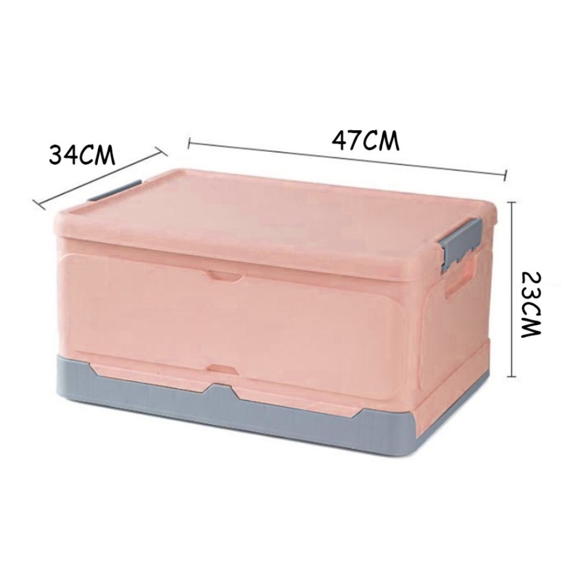 Caja De Almacenamiento Organizacion Con Tapa Y Tranca Grande - Imagen 7