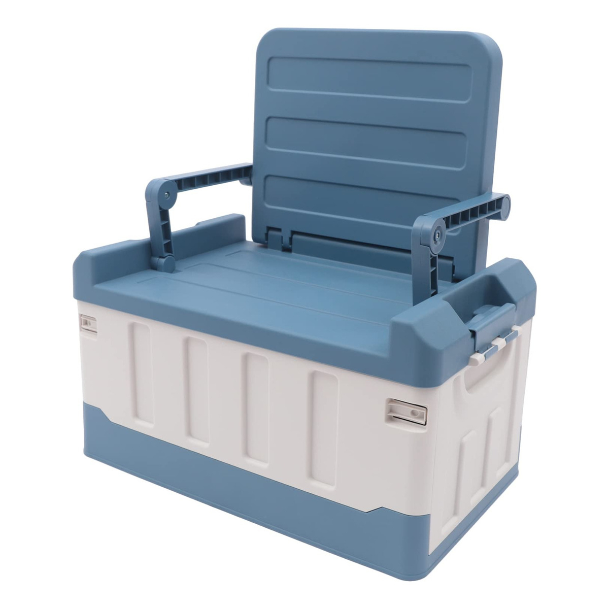 Caja Silla Almacenamiento Pesca Automóvil Camping Plegable - Imagen 1