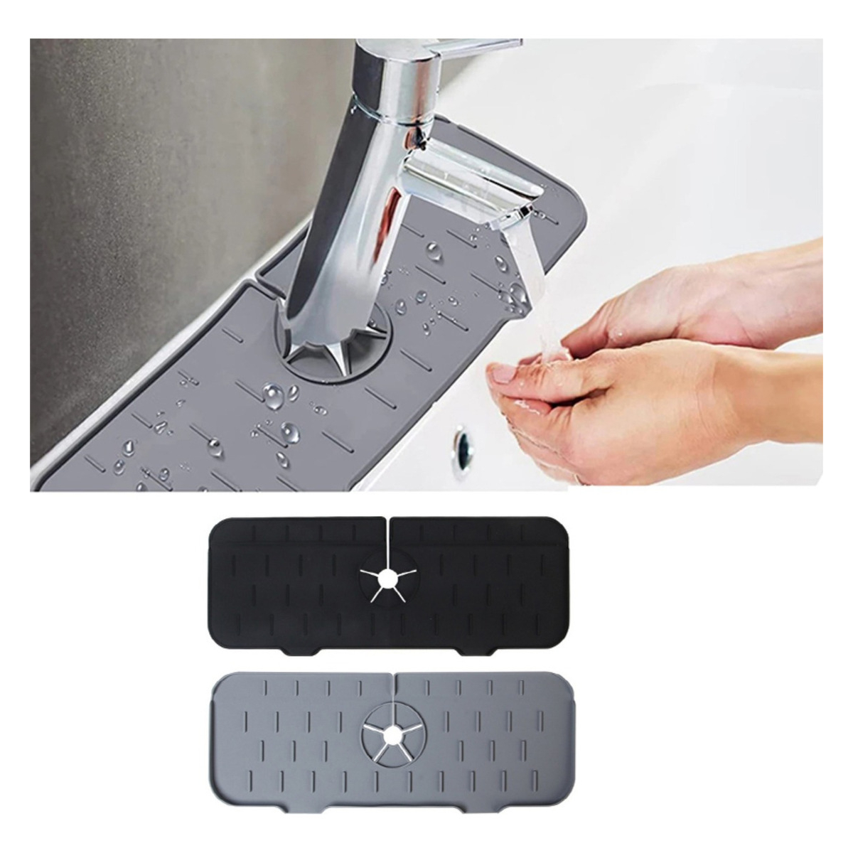 Escurridor Organizador Para Grifo Pileta Lavamanos Tapete - Imagen 2
