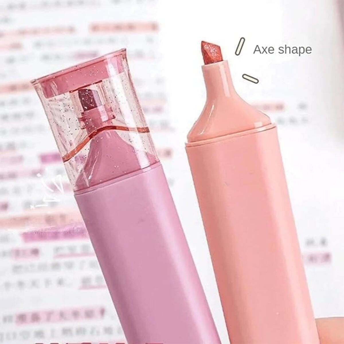 Pack X 4 Resaltadores Pastel Con Glitter Ideal Escolares - Imagen 6