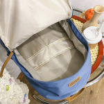 Mochila Urbana Minimalista Unisex Clásica De Lona - Imagen 9