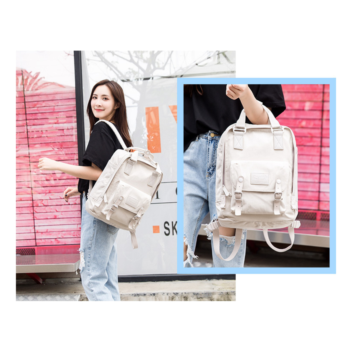 Mochila Doughnut Urbana Moda Bolsillo Laptop Calidad - Imagen 10