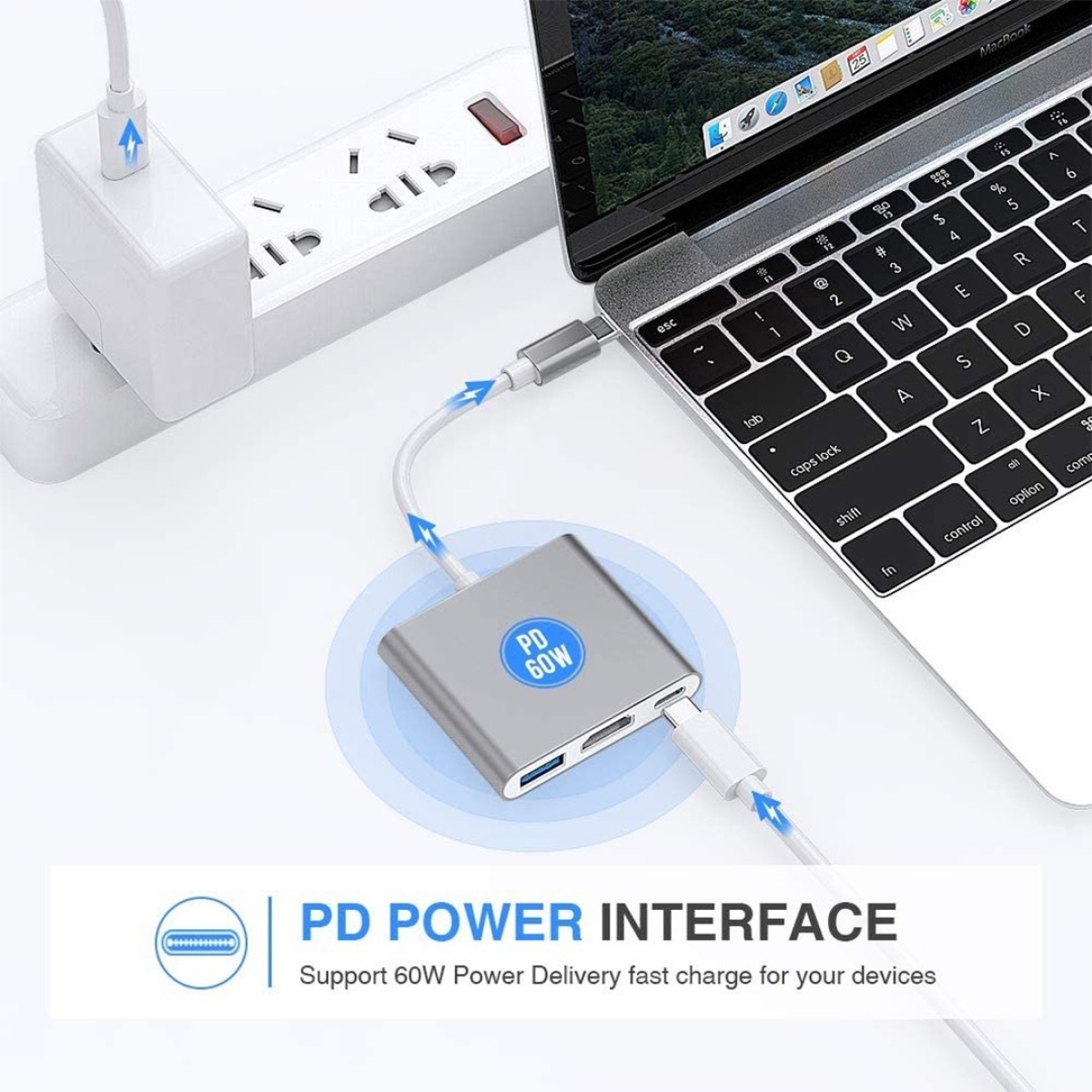 Adaptador Usb-c A Hdmi Usb 3.0 Tipo C 3.1 Mac Cable Usb C - Imagen 5