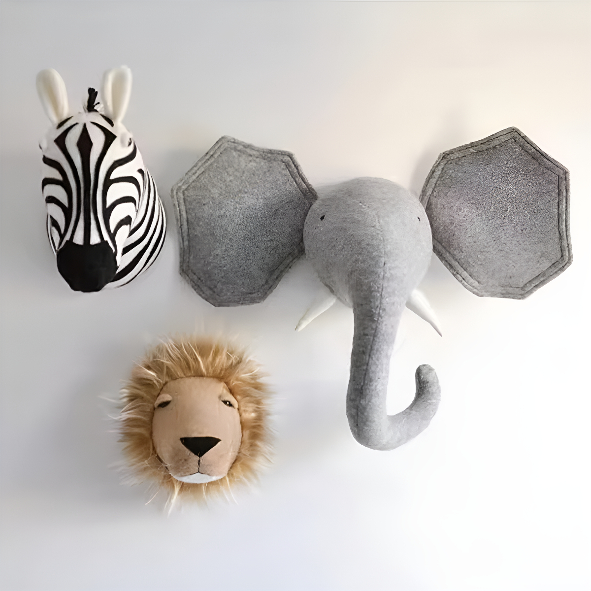 Animales De Pared Infantiles En Fieltro Para Decorar - Imagen 11