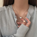 Collar Cadenita Con Mini Corazon De Acero - Imagen 6