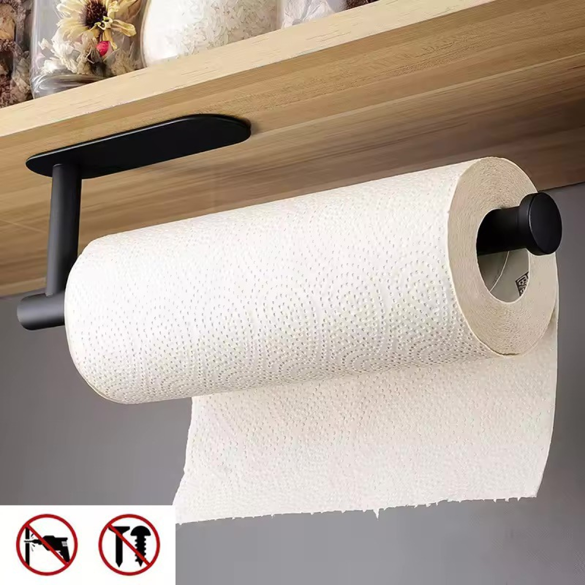 Porta Rollo Para Cocina De Acero Inoxidable Para Pared - Imagen 4