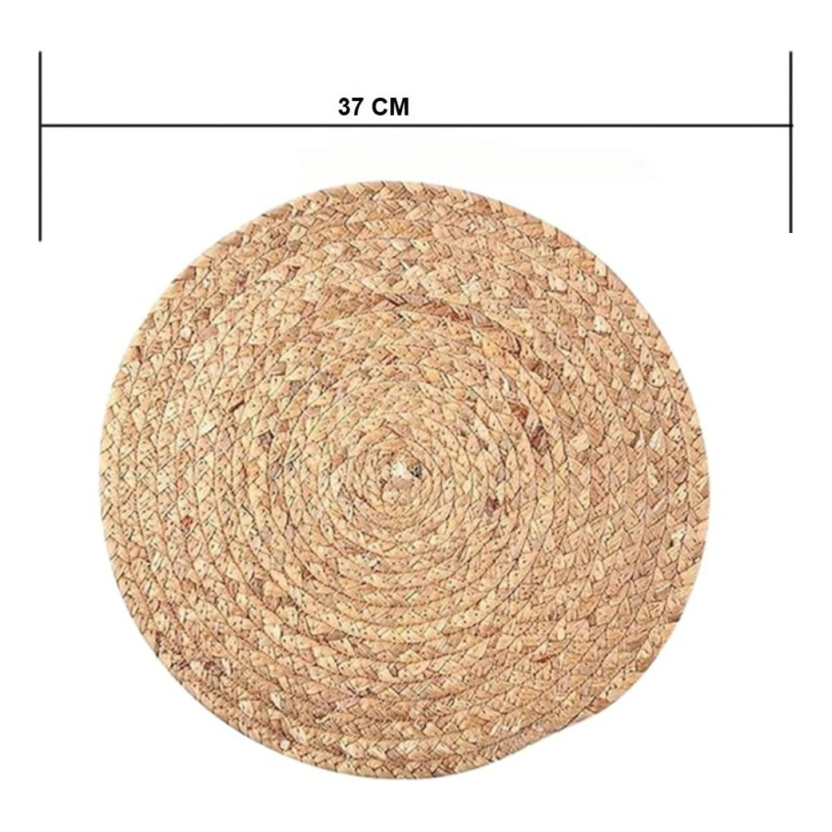 Individual Mimbre Fino Posa Plato Circular Salvamantel 37 Cm - Imagen 5