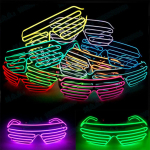 Lentes Led Neon Fiestas Electronica Rave Bodas A Pila - Imagen 2