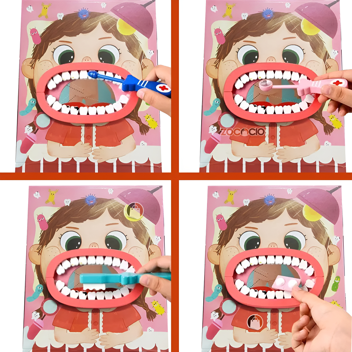 Juego Montessori De Madera Dentista Para Niños Imantado - Imagen 7