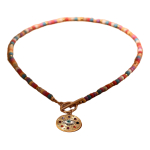 Collar Amuleto Ojo Turco Colorido Con Cuentas De Piedra - Imagen 13