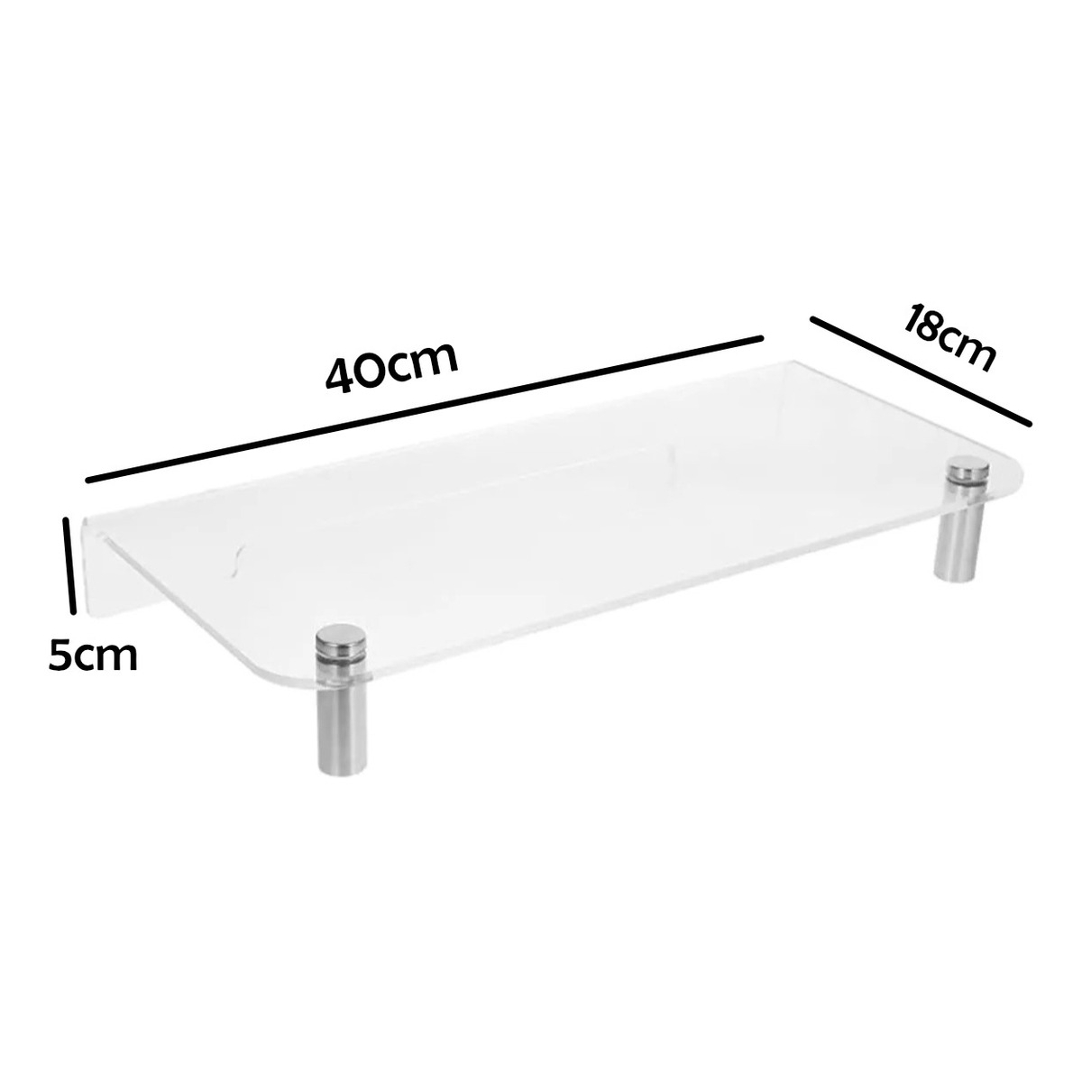 Soporte Elevado Para Monitor De Vidrio Escritorio - Imagen 7