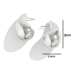 Pendientes Caravanas Modelo Gota De Agua Aros Huecos - Imagen 2