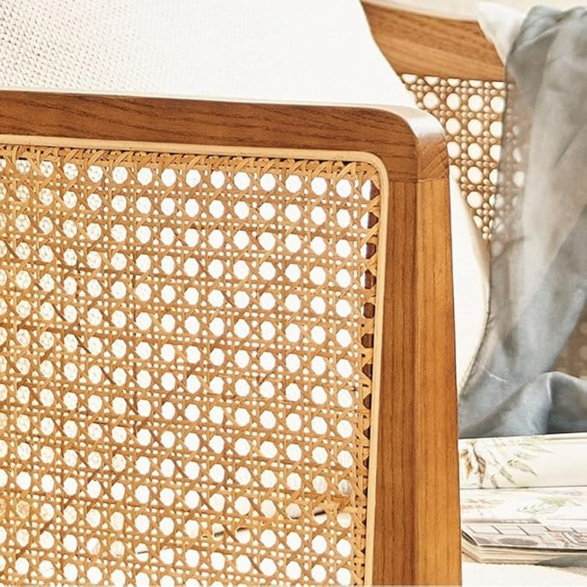 Butaca Silla Nórdica Interior De Madera Sofa Boho - Imagen 3