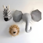 Animales De Pared Infantiles En Fieltro Para Decorar - Imagen 8