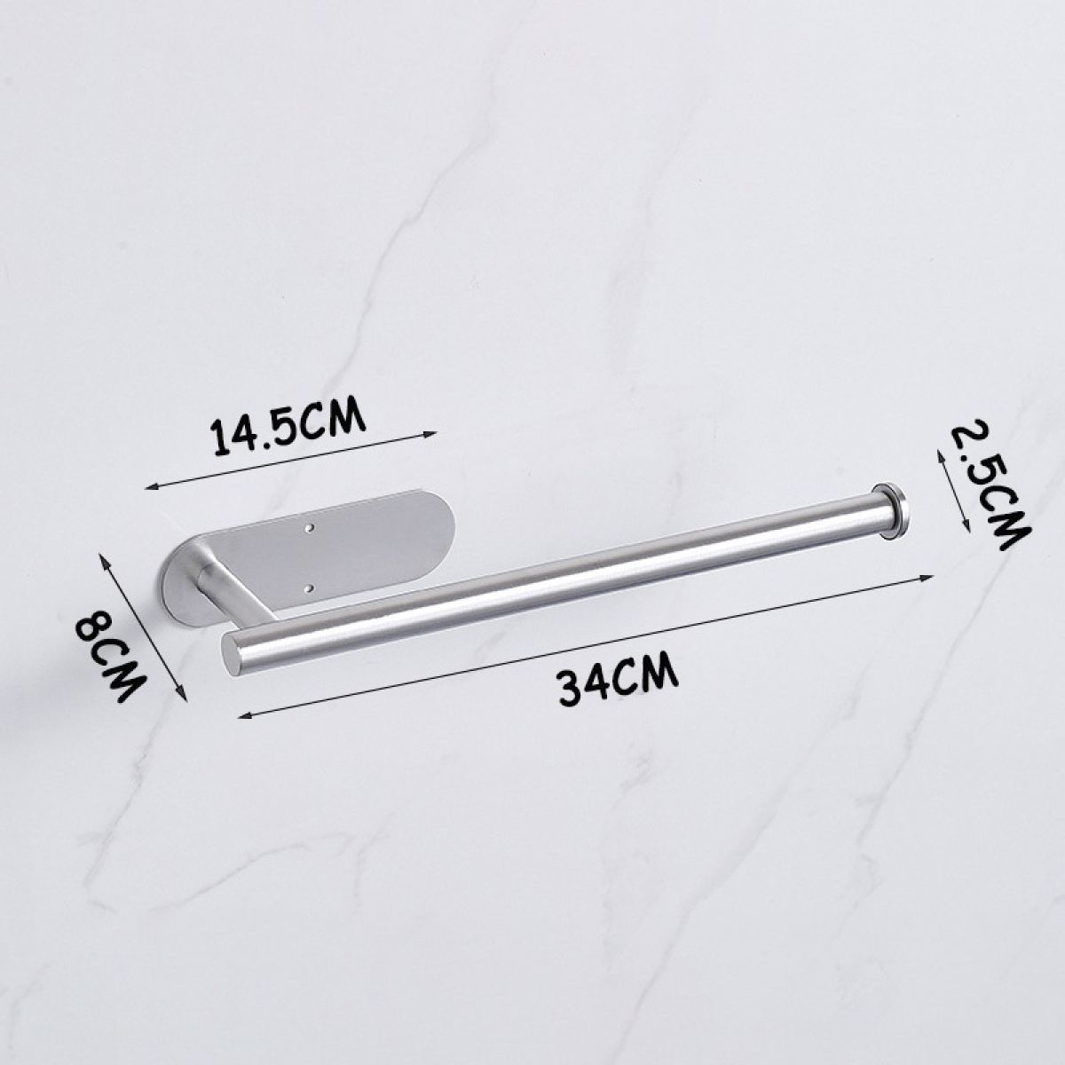 Porta Rollo Para Cocina De Acero Inoxidable Para Pared - Imagen 8